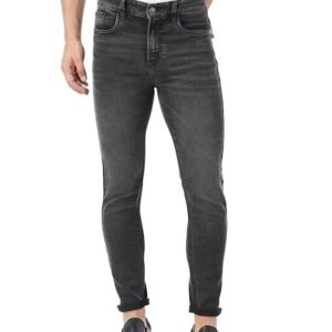 INKD Men's Stretchable Slim Fit Jeans - Black whack