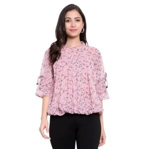 Sky Heights Women Green Floral Top