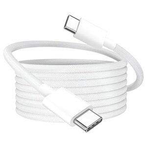 iPhone 15 USB C Charger Cable, Fast Charge Type C to Type C Charging Nylon Braided Cord Wire for Apple15/15 Plus