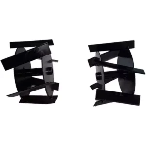 Greenleaf Left and Right Black Tiller Blade Set for Brush Cutter