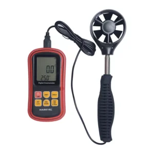 Markvel 0 to 45 C Temperature Range ABS Plastic Digital Anemometer, AM-4201