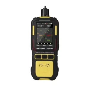 Metravi 6 in 1 Multi Gas Detector IP65 Yellow & Black, GD-09-6M