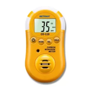 Metravi Carbon Monoxide Meter 5% 0 to 1000 ppm Yellow & Black, CO-10