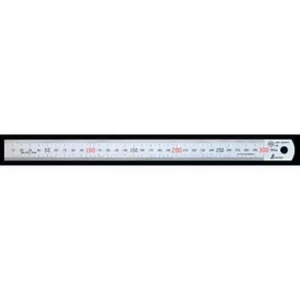 Shinwa Rules Stainless Steel Magnetic Scale 0.15 mm Length Tolerance Silver, 68536343