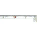 Shinwa Rules Stainless Steel Scale Silver 2.6 mm Thickness, 10240255
